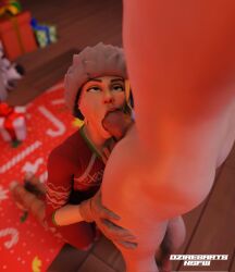 3d 3d_(artwork) big_penis blonde blonde_female blonde_hair blowjob christmas christmas_hat christmas_outfit christmas_present clothed clothed_female clothing completely_nude completely_nude_male cozy_commander emmy_(fortnite) female fortnite fully_clothed fully_clothed_female gloves huge_cock huge_penis looking_up nude nude_male nude_male_clothed_female on_knees oral oral_penetration oral_sex oziresnsfw penis short_hair short_hair_female watermark