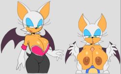 big_breasts breasts brolycoochie brown_nipples faceless_male female furry huge_breasts male paizuri penis rouge_the_bat sega sonic_(series) sonic_the_hedgehog topless topless_female