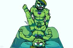 flippy flippy_(htf) fliqpy happy_tree_friends male/male male_penetrated selfcest