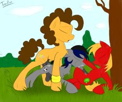 absurd_res animal_genitalia animal_penis balls big_macintosh_(mlp) blonde_mane bodily_fluids brown_mane brown_tail cheese_sandwich_(mlp) cutie_mark dominant dominant_male earth_pony equid equine equine_penis fan_character feral feral_on_feral feral_penetrated feral_penetrating feral_penetrating_feral friendship_is_magic gay genital_fluids genitals grass hi_res horse male male/male male_only male_penetrated male_penetrating male_penetrating_male mammal mane my_little_pony penetration penis plant pony precum red_body sky sweat teropone tree tuft yellow_tail