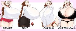 1girls 2022 bra breasts cleavage cow_girl cow_horns cow_tail curtain_call_challenge female female_focus gigantic_breasts horns huge_breasts hyper hyper_breasts leche_(ushiji) massive_breasts panties shorts solo solo_female solo_focus tail top_heavy two_tone_hair underwear ushiji