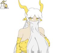 1girls aperights big_breasts doodle_world goat_girl gowatt_(doodle_world) huge_breasts humanized roblox roblox_game self_upload short_hair source_request tagme yellow_eyes