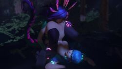 2girls 3d animated areola ass blender blue_hair breasts cunnilingus edit edited fat_ass female female_focus female_only forest genossestahl glowing_eyes glowing_markings gwen_(league_of_legends) interspecies j4zzbug_sfm league_of_legends leg_grab licking licking_pussy medium_breasts moaning moaning_in_pleasure neeko nipples outdoors outside pale-skinned_female purple_hair short_playtime shorter_than_30_seconds sound tagme tail thighs twin_drills twintails upside-down video yuri