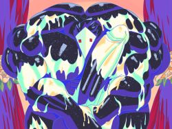 abs balls biceps bodybuilder deltarune excessive_cum furry hyper hyper_balls hyper_genitalia hyper_muscles hyper_penis hyper_testicles male male_focus male_only muscles muscular muscular_arms muscular_ass muscular_back muscular_legs muscular_male muscular_thighs nipples pecs penis swatchling_(deltarune) testicles undertale_(series) veins veiny_penis