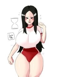 1girls artist_name artist_signature asian big_breasts big_thighs black_eyes black_hair blush blush_lines blushing blushing_at_viewer blushing_profusely breasts country_inc_(yuric_inc) countryhumans countryhumans_girl female female_focus female_only flustered gym_uniform hourglass hourglass_(object) hourglass_figure huge_breasts huge_hips huge_thighs japan_(countryhumans) japan_(yuric_inc) japanese japanese_female large_breasts long_hair national_personification oc thick_hips thick_thighs thighs white_shirt wide_hips wide_thighs yuric_inc