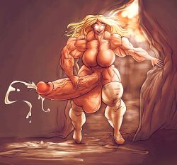 1futa areolae balls big_balls big_breasts big_muscles big_penis blonde_hair bodybuilder breasts cum cum_drip dickgirl erect_penis erection extreme_muscles futa_only futanari glowing glowing_eyes huge_balls huge_breasts huge_cock human hyper_balls hyper_breasts hyper_genitalia hyper_muscles hyper_penis kathy_dettwiller light-skinned_futanari light_skin long_hair muscular_arms muscular_futanari muscular_legs muscular_thighs nipples penis precum rookerrant solo standing veins veiny_penis