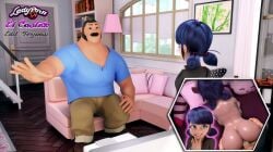 3d accurate_art_style edit ferjuasi large_ass marinette_cheng marinette_dupain-cheng miraculous_ladybug penis screencap screenshot_edit tagme tom_dupain