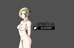 annie_leonhardt attack_on_titan blonde_hair euphoria-xox hands_behind_back naked ponytail soldier warrior