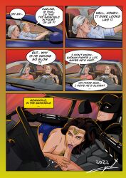 batman batman_(series) car comic cyrilguiraud dc_comics dc_extended_universe driving driving_recklessly fellatio female funny male oral oral_sex road_head sex_in_car wonder_woman wonder_woman_(series)