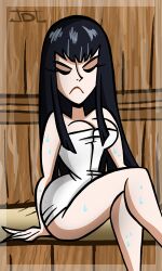 breasts closed_eyes female female_only javidluffy kill_la_kill kiryuuin_satsuki solo tagme