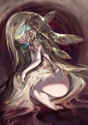 1boy 2022 ass ass_focus big_ass blonde_hair deity elden_ring feet femboy feminine_male fromsoftware god light-skinned_male male miquella miquella_the_kind painting_(artwork) shadow_of_the_erdtree skysakura unalloyed_gold_needle yaoi