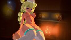 1boy 1girls 3d animated cum cum_on_thighs koikatsu loluncc marle_(puyo_puyo) no_sound puyo_puyo tagme thigh_sex video