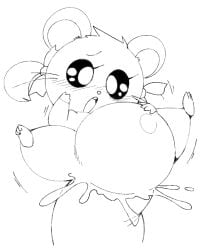 anthro bijou bijou_(hamtaro) blush bulging_belly cum exed_eyes female hamster hamtaro_(series) human human_on_feral human_penetrating impossible_fit inflation male penetration penis pussy