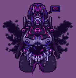 black_wings calamity_mod ceaseless_void heart_emote metallic_body pixel_art terraria