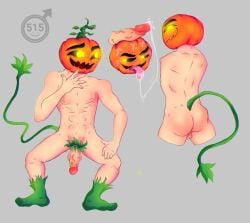 ass bara chico_calabaza halloween homosexual male penis pubic_hair testicles titanking515 tongue_out yaoi