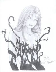 1girls black_and_white corruption female marvel marvel_comics mary_jane_watson spider-man_(series) symbiote tagme venom