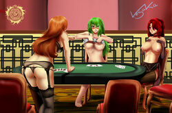 3girls arrancar bleach clothing crossover espada female female_only fuutonvesaka multiple_girls nami_(one_piece) nelliel_tu_odelschwanck one_piece