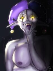 jevil_(deltarune) naked_female tagme terrifying