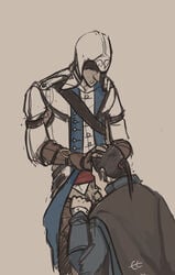 assassin's_creed_(series) assassin's_creed_iii connor_kenway gay haytham_kenway incest male_only penis rough_sketch ubisoft yaoi