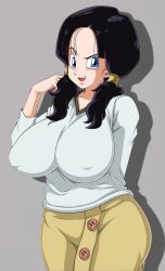 2d dragon_ball dragon_ball_super dragon_ball_z edit female full_color fully_clothed no_penetration no_sex sano-br solo solo_female topwear videl videl_(long_hair)