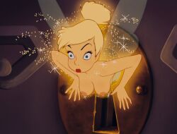 breasts disney disney_fairies edit embarrassed fairy nude peter_pan_(disney) screencap screenshot screenshot_edit tagme tinker_bell yenvudu