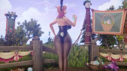 3d 3d_(artwork) amber_eyes armwear ass ass_tattoo big_ass big_breasts big_butt big_hips big_thighs blood_elf bowtie breasts bunny_ears bunny_girl bunny_tail bunnysuit butt_tattoo cia_nightfire clothed clothes easter easter_egg elf female female_focus female_only golden_eyes hairband high_elf hips large_breasts long_ears morilymory oc pantyhose pinup pointy_ears red_hair rogue_(warcraft) smooth_skin solo solo_female solo_focus tattoo tattoo_on_butt tattooed_butt thick_hips thick_thighs vagina warcraft world_of_warcraft yellow_eyes