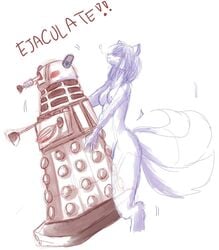 1girls dalek dialogue doctor_who english_text female tagme text