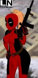 assault_rifle deadpool_&_wolverine_(2024) deadpool_corps gun lady_deadpool ladypool lewd_nite marvel marvel_cinematic_universe marvel_comics tagme textless_version wanda_wilson