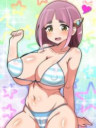 1girls alternate_breast_size big_breasts bikini breasts busty curvaceous curvy curvy_body curvy_female curvy_figure female game_freak huge_breasts lacey_(pokemon) large_breasts nintendo pink_hair pokemon pokemon_(game) pokemon_sv snowpowder198 voluptuous