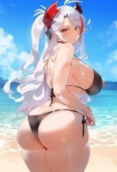 1girls ai_generated antenna_hair areolae azur_lane bangs black_choker blush breasts brown_eyes censored choker collarbone eyebrows_visible_through_hair eyewear_on_head female female_only hair_ribbon inverted_nipples iron_blood_(azur_lane) large_breasts light-skinned_female light_skin long_hair looking_at_viewer meiogun mole mole_on_breast multicolored_hair navel nipples nude outdoors pool poolside prinz_eugen_(azur_lane) pussy red_hair ribbon silver_hair sitting smile solo spread_legsstreaked_hair sunglasses swept_bangs thiccwithaq_(ai_style) two_side_up water