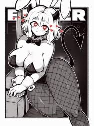 animal_ears animated big_breasts black_horns breasts bunny_ears bunnysuit demon demon_girl demon_horns demon_tail detached_collar dice_coffeedox draw_the_dice fake_animal_ears female fishnet_pantyhose fishnets gloves heart heart-shaped_pupils helltaker horns large_breasts leotard looking_at_viewer modeus_(helltaker) no_sound pantyhose playboy_bunny rabbit_ears red_eyes short_hair solo spot_color strapless strapless_leotard symbol-shaped_pupils tagme tail video