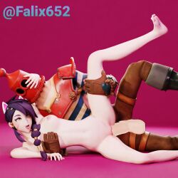 1boy 1boy1girl 1girls ahe_gao ahegao alternate_version balls bandage bandage_on_nose big_balls big_penis black_hair blush blushing breasts cat_ears catgirl clothed clothed_male clothed_male_nude_female clothing completely_nude completely_nude_female erisa_(fortnite) falix652 floor floor_sex fondling_breast fortnite fully_clothed fully_clothed_male holding_leg holding_legs_up huge_balls huge_cock huge_penis leg leg_up mask masked masked_male nude nude_female penis penis_out rough_sex scar self_upload trench_trawler vaginal_penetration