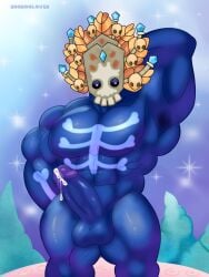 anthro barazoku big_blue_bubble big_pecs big_penis boodoo boodoolover genitals hi_res highres humanoid male male/male male_only masturbation monster muscular muscular_male my_singing_monsters pecs penile penile_masturbation penis solo