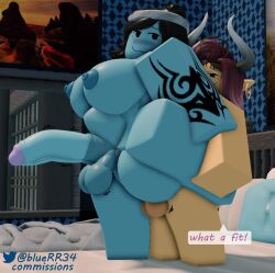 2futas 3d big_ass big_breasts big_penis blue_skin bluerr34 blushed commission elf_ears full-package_futanari futa_on_futa futa_only futanari galath naked nude original_character pale-skinned_futanari pale_skin penetration pointy_ears roblox robloxian sex shiram text thick_thighs twitter_username vaginal_penetration