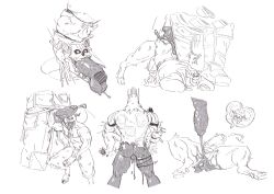 2boys abs anal_sex ass bara big_balls big_butt big_muscles big_penis chidaruma cum_in_ass cum_inside demon demon_tail different_poses dorohedoro ejaculation erection fellatio gay hairy_legs hooves horn horns horns_and_hooves huge_balls huge_cock huge_penis humanoid long_tongue male male/male male_only male_penetrated male_penetrating_male multiple_views muscular muscular_male navel oral_sex pecs pointy_tongue precum sea_urchin_(artist) size_difference sketch skull submissive_male sweat yaoi