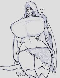 1girls 2022 black_knife_assassin black_knife_tiche breasts_bigger_than_head elden_ring female female_only fromsoftware gigantic_breasts rags28107521 solo thick_thighs