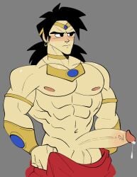 broly broly_(dragon_ball_z)_1993 dragon_ball erect_penis jamvcr large_penis male_focus male_only solo