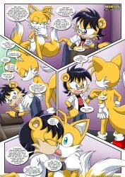 2boys a_stiff_deal_(comic) ash_mongoose bbmbbf comic comic_page gay kissing male male/male male_only mobius_unleashed palcomix sega sonic_(series) sonic_the_hedgehog_(series) tails yaoi