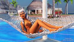 1girls 3d ahsoka_tano airress3d_(3d-modeller) alien alien_girl barefoot blue_eyes breasts clone_wars feet female_only solo solo_female star_wars text the_clone_wars:_season_seven thearti3d togruta