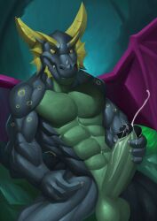 activision anthro anthro_only balls ballsack bara bruno_(spyro) cum cumshot dragon erect_penis erection horns humanoid humanoid_genitalia humanoid_penis kittikary male male_focus male_only masturbating masturbation muscular muscular_anthro muscular_arms muscular_legs muscular_male orgasm pecs pectorals penis penis_out rescued_dragons_(spyro) spyro_reignited_trilogy spyro_the_dragon wings