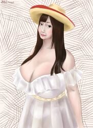 asian big_breasts dafqwet dress hat thick