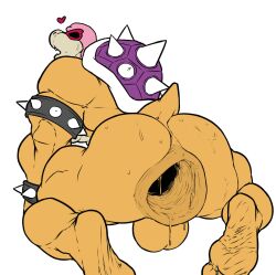 anthro anus balls biceps big_balls big_muscles bodily_fluids collar edit eyewear feet gaping gaping_anus genitals heart hi_res huge_muscles koopaling male male_focus male_only mario_(series) mr_canvas muscular nintendo open_mouth pose raised_tail roy_koopa shell soles solo spiked_collar spikes spread_legs spreading sunglasses sweat third-party_edit video_games wrinkled_feet