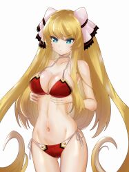 big_breasts blonde_hair kuon_glamred_stroheim long_hair nueshinmei swimsuit xblaze xblaze_code:_embryo