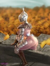 armor big_ass boots bottomless bubble_butt elden_ring female female_knight female_only fromsoftware helmet knight masked masked_female solo straddling tarnished zoquete