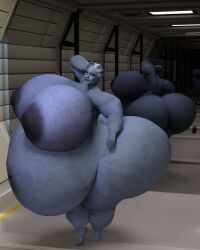 1girls 3d alien asari ass belly big_belly blue_skin breasts bubble_butt fat female huge_ass huge_belly liara_t'soni mass_effect massive_ass massive_belly massive_breasts massive_thighs nipples overweight solo_female thick_thighs thighs thunder_thighs violazierau