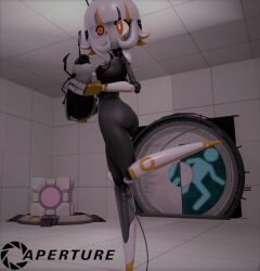 3d_(artwork) android anthro digital_media_(artwork) female human humanoid krazak machine mammal nude_female p-body_(portal) portal_(series) portal_gun robot robot_girl robot_humanoid solo source_filmmaker valve video_games