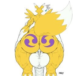 1:1 absurd_res anthro ass back_boob backsack balls bandai_namco big_balls big_breasts big_butt big_penis breasts canid colored_sketch digimon digimon_(species) futanari genitals gynomorph hi_res huge_balls huge_breasts huge_butt huge_cock hyper hyper_genitalia hyper_hips hyper_penis indynd intersex mammal muscular muscular_anthro muscular_gynomorph muscular_intersex muscular_thighs penis raised_tail rear_view renamon sketch solo symmetry thick_thighs wide_hips