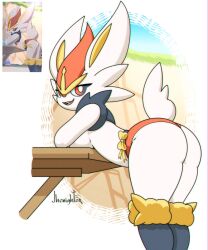 cinderace from nintendo by jhenightfox