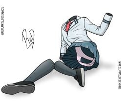 1girls alternate_version_available ass black_socks female female_focus female_only hagakure_tooru_(invisible) invisible invisible_girl knee_socks kneehighs kneesocks looking_at_viewer meme my_hero_academia panties pink_panties red_arts school_uniform skirt socks tooru_hagakure tooru_hagakure_(invisible) u.a._school_uniform