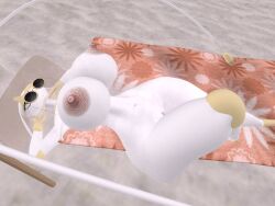 3d alizora anthro big_breasts nintendo pheromosa pokémon_(species) pokemon pokemon_(species) relaxing sunglasses